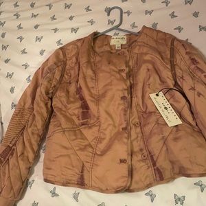 Marrakech dull rust orange quilted jacket